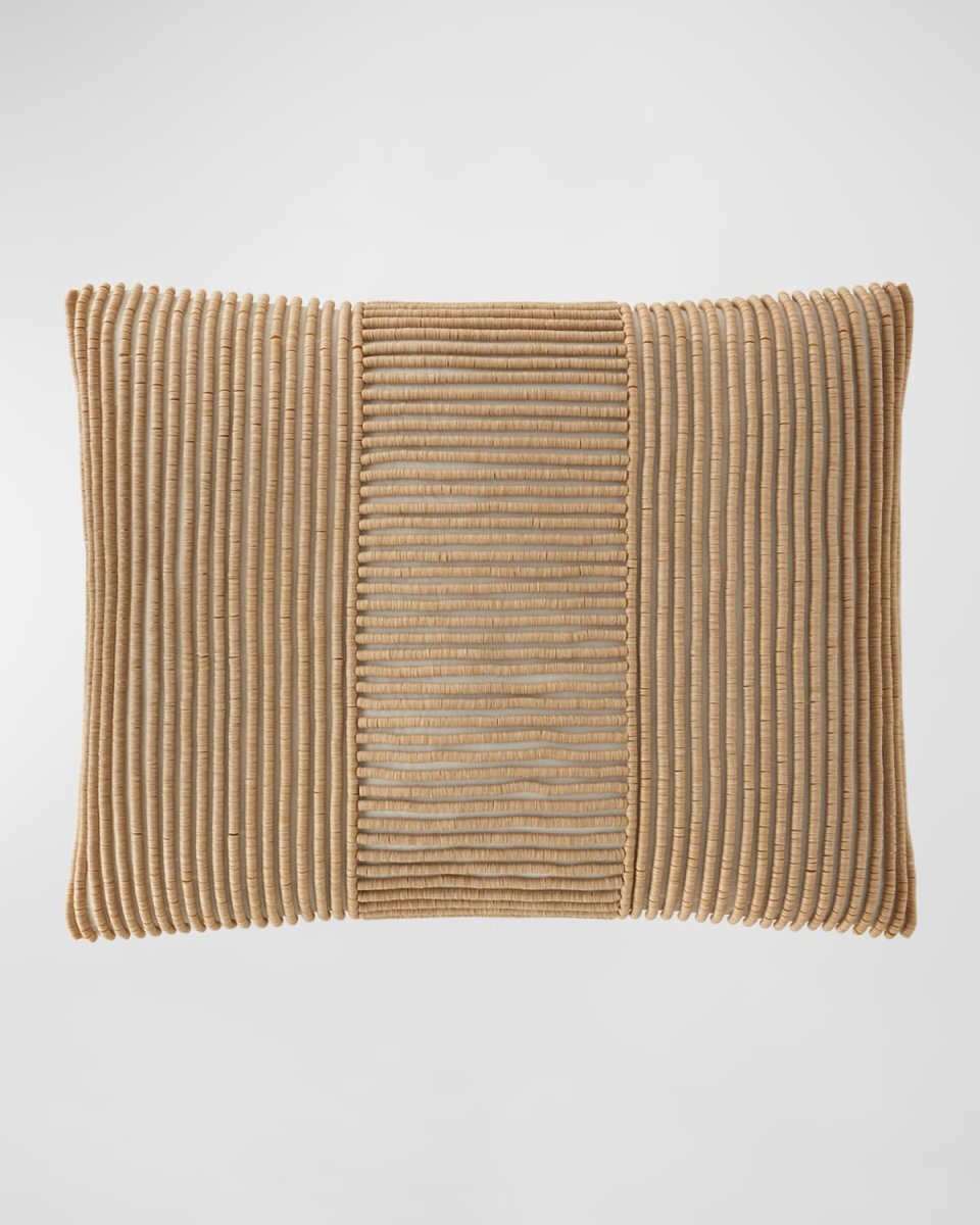 Block Beaded Decorative Pillow, 20" x 16"